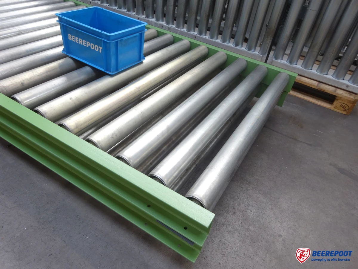 2x rollenbaan: 3000 x 1250 mm